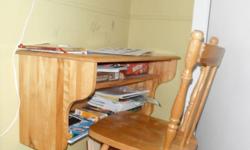 birch captains bed, birch dresser w mirror and hiboy, some drawer runners need work , birch wall desk and chair
