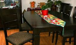 For Sale $ 750 ? Solid Canadian Birch Kitchen Table and chairs (6) plus (2) swivel bar chairs
This is a hand-assembled and hand-finished kitchen table and chairs designed by the Color Shop. Which is a family owned company who maintain a respect for nature