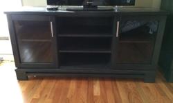 Selling my solid wood tv stand. Retails new for $789+tax. I bought it only a few years ago. But I'm reorganizing my bedroom, and I just don't have the space for it and I'm not using it. So I figure I may as well sell it, and make space. Colour is
