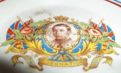 Sovereign Potters Ashtray Commemorating May 12th 1937 Coronation Of George VI
 
In good condition but with some light staining from presumed use in its past.(please refer to pictures for more details)
 
No chips, cracks, scratch, etc.....
 
905 529 7757
