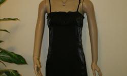 Beautiful black Party Dress, something you would find in a Boutique, Mini Dress, Cocktail Dress size XL 75% Rayon / 25% POLYESTER Made in Canada - try it on and see how it looks on you - selling the Dress for $10 > all vintage retro Clothing is in very