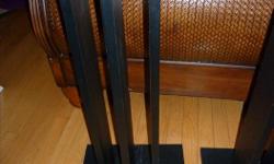 This is a nice looking, sturdy, and functional, pair of vinyl covered 3 column wood speaker stands, or could be used for plant stands. 25.5 inches high. Just $15, or best offer. Email, call, or text 613-617-6456.