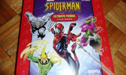 Spider-Man Ultimate Power! Card Game
Ages 7+
2-4 Players
Eight seriously sinister villains are wreaking havoc on the streets of New York City.  Help Spider-Man capture them... and achieve the Ultimate Power!
Contents:
8 Villain Cards
22 Power-Up Spidey