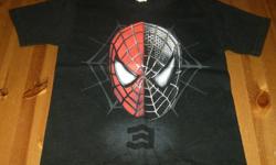 FS: Spiderman 3 ? Black Spiderman Face T-Shirt Size 4
I have a black Spiderman 3 face tee shirt.  It is in great condition.
It is $3                                        
Located in the Mapleview Mall area