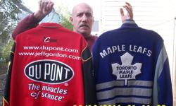 1 Jeff gordon racing jacket. exellent condition  $75
1 Toronto maple leaf jacket limited edition  $75