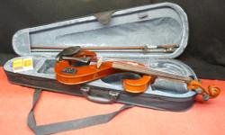 Stagg full size electric violin with bow and case, inventory #146879-17. Price of $309 includes all taxes. PLEASE REFER TO INVENTORY #146879-17 WHEN INQUIRING. We also have more items for sale at The Bay Street Broker located on the corner of Bay and