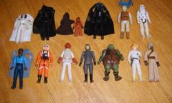 I have Star Wars figures and ships and monsters for sale. Some stuff from late 70's and newer. Asking $800 or best offer for everything. Not selling separate items, too much hastle. Nothing in packages, all stuff played with since I was little. My kids