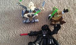 3 Star Wars action figures in excellent condition. From a smoke free and pet free home