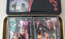 Star Wars Episode 1 numbered limited edition collector tin with 2 decks of sealed playing cards inside.
$10 FIRM
Call: 764-3463 or 980-8344 or reply by e-mail