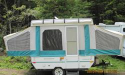 1994 Starcraft Tent Trailer
 
In good condition, no leaks, they just don't make them like this anymore !
 
8ft box weighs 1000lbs
sleeps 6
 
Includes: working furnace, stove, sink, and ice box
 
About us
A&A RV Rentals, Sales & Service is a proud member