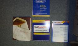 Selling Statistics textbook used for stats classes at the University of Lethbridge.
 
Includes:
 
Statistics 2nd Edition (Agresti and Franklin)
Statcrunch student access kit (not opened)
Math XL student access kit (not opened).
 
Willing to negotiate.