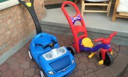 Step 2 push wagon
$35
Fisher Price Rock Roll n Ride XL
$35
Both very good condition