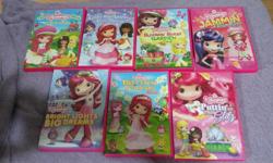Seven strawberry shortcake DVDS. My daughter has decided it is time to move them onto another little girl who may enjoy them. Great condition. Asking $20 for the lot.