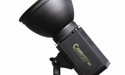 Camray Aurora 300 Studio lighting for sale...excellent condition.
Ultra compact design in metal housing
Up to 300 watt seconds of continuously variable power
Variable power modeling lamp
CSA/Entela electrical certification ensures user safety and quality