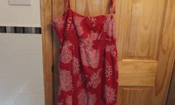 very cute summer dress, purchased from bluenotes - size XL (fits more like a L)
in perfect condition ; tie up spaghetti straps
very cute red and white pattern
asking $5.00
check out my other ads :) over 95 ads up!! HUGE sale :)