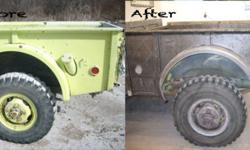 Urban Solutions is offering surface remediation for automotive restoration projects. We use a variety of media types.  From the must delicate panels to the heaviest of steel frames. Media's vary from soda bicarbonate to aluminum oxide shot.. We can remove