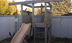 for sale: treated wood play structure, comes with slide, swing, bar, baby bucket swing, small acc.-steering wheel, telescope
 
500.00
call 260-8514 if interested