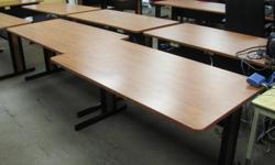 TABLES - TRAINING ROOM TABLES
 
Computer Tables - 60" x 30" - Mahogany / Black - 2 Available
Computer Tables - 60" x 30" - Granite Finish / Black - 7 Available
 
For more information call
Sam @  905-320-1758   or
Susan @ 905-515-0971 
Between 7:30 am ?