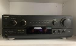 The Technics SA-DX940 5.1-channel receiver provides superior performance and powerful stereo sound for the discerning audiophile. This Technics AV receiver and amplifier handles front and rear speakers, a center speaker, and a stereo subwoofer delivering
