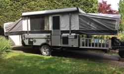 Well kept 2009 Coleman E3 tent trailer. Sleeps six. Toy hauler deck with ramps, two big king size beds, slide out kitchen table which converts to a bed, fridge, stove, sink, toilet, and shower. Lots of storage. Features propane hot water and heat,