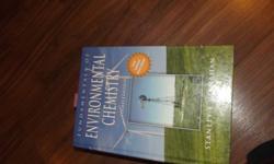 I will sell environmental chemistry , and elementary statistics for $40 each, and I will sell writers resources for $20