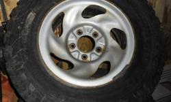 FOR SALE Four (4) Tires and Steel Rims (Tires mounted)
Dunlop Radial Rover R/T Mud and Snow Tires
LT245/75R16
Steel rims are 5 bolt pattern
These tires were used on a Ford Expedition.