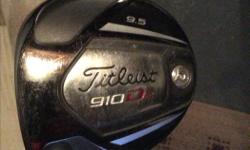 Titleist 910 D2 $150 LH Driver. Diamond Ilima R flex shaft 9.5 degrees. Headcover and adjustment tool included