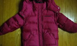 Girls Tommy Hilfigher Dowfill Winter Jacket size 2.  Worn one season and still looks brand new.  Can unzip sleeves to make a vest.  Comes from a smoke free and pet free home.