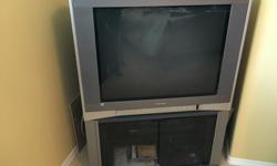 Television was purchased in about 2000 and still works as good as new. Alas, it isn't HD and it doesn't have an HDMI port, but for basic old television it's great. Complete with Toshiba stand with dark glass doors and remote control, even the manual if