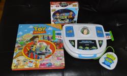 Toy Story computer (has many educational games and teaches Spanish) 24 piece puzzle, and Look and Find book
*Preschool aged child