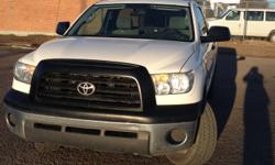 Make
Toyota
Model
Tundra
Year
2009
Colour
w
looking to sell my Toyota Truck because I got a new job in Ontario and will be moving soon. My Tundra is 4.7L engine ,regular cap . Just the windshield is chipped but still holding. This Truck is one of the most