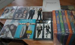 I have the following box sets,
Two and a half men, seasons 1-8. $15/season or $100 for all.
House season 1-5 $65
House season 6: $20
Bones season 1-5 $15 each or $65
All are brand new in plastic. I drive to St. Catharines a couple days a week and delivery
