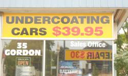 Guelph Auto Sales
35 Gordon Street
519-829-2222
1-877-829-2298
 
 
Undercoating Cars Only $39.95
Windshield Stone Chip Repair $30
Windshields Replaced from $150
New Tires And New Rims @ low prices
Starters, Alternators, Batteries, Exhausts @ Reasonable