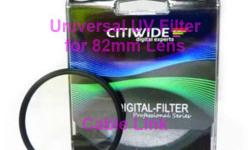 Universal 82mm Ultra Violet UV Protector Filter for Canon Nikon Samsung Lens
The UV series offers high level UV and haze filtering. It is a MUST for taking nature shots in wide angles, total scenery, or even just simple portraits outside. As you might