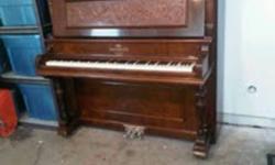 Free to a good home - antique upright grand piano.  Heintzman, with beautiful carved details.  Finish is in decent shape but would be beautiful if re-finished.  Very nice sound but will require tuning following the move.  For more information please call