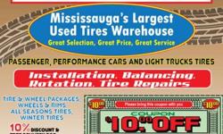 LIBERTY TIRES
 
NEW AND USED
 
MISSISSAUGA LARGEST USED TIRES WAREHOUSE
 
WE MOSTLY CARRY ALL TIRE SIZES . INVENTORY UPDATED ON DAILY BASIS. OVER 4000 USED TIRES IN STOCK
 
FREE INSTALLATION & BALANCING ON NEW &USED TIRES
 
 
 
 WINTER TIRES ON SALE 'NEW'