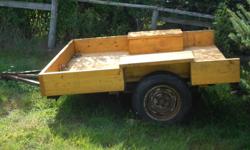 FOR SALE UTILITY TRAILER FOR A 4 WHEELER. HANDY AROUND THE YARD. I JUST BUILT IT THIS SUMMER, BUT HAVE NO USE FOR IT NOW. CONTACT BY EMAIL OR PHONE: 1-902-670-5519