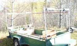 utylity trailer for sale , 2",14"wheel,3500lbs axle,green,very good condition