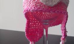 Valentines Special!
This crocheted hat is custom made with soft cotton yarn.
So cute to wear but also makes a prefect prop for your newborn photos or a great baby shower gift!
 
AGE                            SIZE                           PRICE