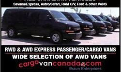 Make
Chevrolet
cargovancanada.com * 416-575-3777, 416-578-4444
ALL CANADIAN ~ NON PREVIOUS RENTAL UNITS !!
YES !! 12 PASSENGER, 8 PASSENGER & 15 PASSENGER & CARGO !!!
~ HERE NOW & MORE ARRIVING SOON ~~ !! CALL NOW !!!
*Rear HEAT/AIR !! tilt, cruise, PW,
