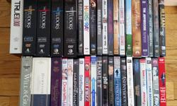 $5.00 each for single DVDs, $10.00 each for DVD sets or get them all for $80.00. I have the following titles available:
Legends of the Fall
The Princess Bride
Hot Fuzz
Catch me if you can
Hamlet (Kenneth Branagh version)
The Good Son
Th Italian Job
