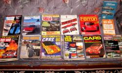 Hello Their Auto Buff's & Buffette's lol.Im just clearing out some space and these need a new home. I have a nice little collection of Mags approx-38,and other auto related items , Ferrari Collector Edition - 1947 to 1980, Classic Car Calender,Tire spec