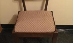 Vintage chair with uphostered seat. Very good condition.