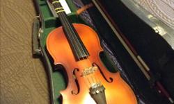 Beautiful older violin in excellent condition, new strings recently, beautiful sounding, comes with older but GC case and tuner and misc items, $350 Firm