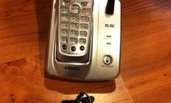 I have vtech 5.8 GHz cordless phone for sale. used but in good condition.$10
Cordless phone system with caller ID
Operates on 5.8 GHz frequency that won't interfere with wireless networks
Caller ID/Call waiting compatible with memory for last 45 callers