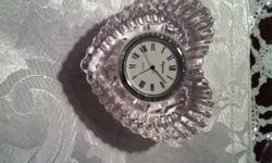 Waterford Crystal Clock
Pattern name "Marquis"
GORGEOUS !!!!!!!
 
Asking : $ 5.00