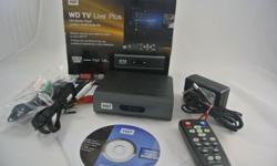 WD TV Live Plus HD 1080p Media Player. Plays most media formats. Access to Flingo, UTube, Netflix, Facebook, Flickr and Tune In. USB port for external hard drive (hard drive not included). Wired network access (no WiFI). Can access local media servers and