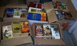 We have over 350 western novels for sale,five box full,pick what you like for $1.00 each,all books are still in very good condition.
  If interested give us a call in Sharbot Lake at 613-279-1364
 PLEASE DON"T ASK IF CERTAIN AUTHORS ARE AVAILABLE,THERE IS