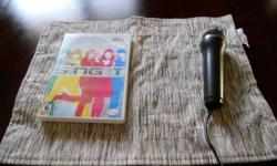 disney sing it for the wii will rock your socks off. Perfect condition and comes with microphone.