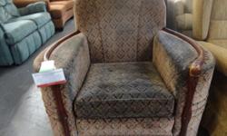 Details: # 531~ Antique Wood frame dark brown patterned Armchair - gently used -
w: 37" d:36 " h: 34"
WIN Price: $50 for the frame as is (all our items are marked "as is" as they have all being donated gently used*)
The items posted at USEDVICTORIA are